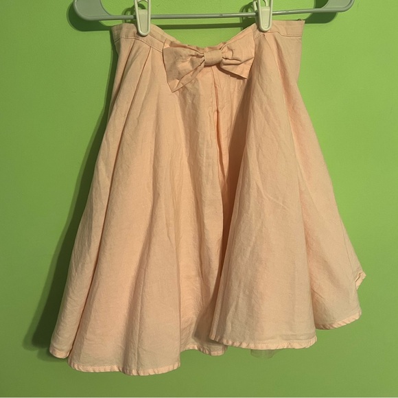 Modcloth Baby Pink/Peach Retro Circle Skirt - Picture 2 of 4